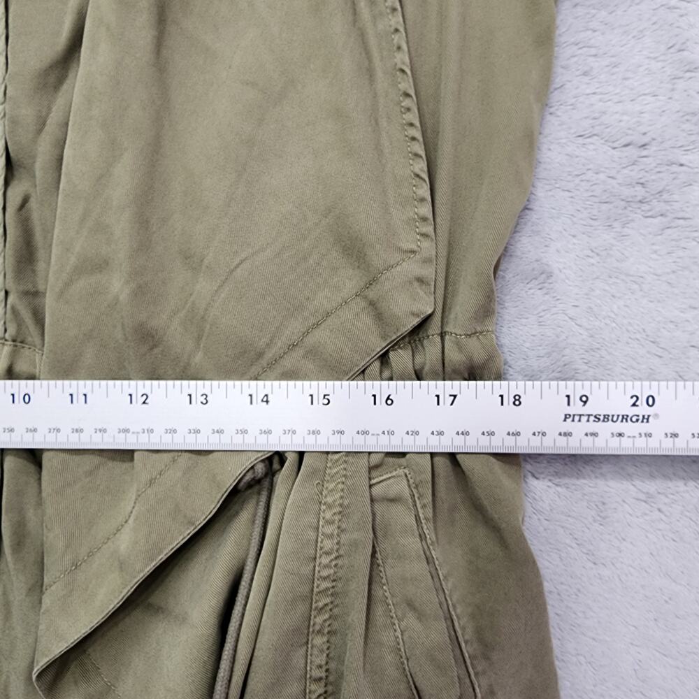 For The Republic Jacket Womens M Green Lyocell Tie Waist Drape Front Lightweight - Picture 7 of 9